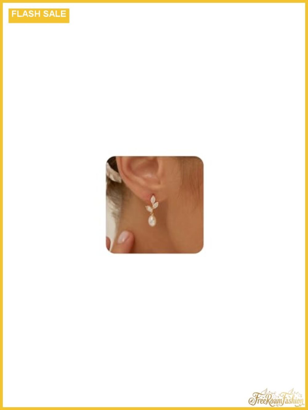 Gold Plated Pearl Dangle Earrings 925 Sterling Silver Hypoallergenic Drop